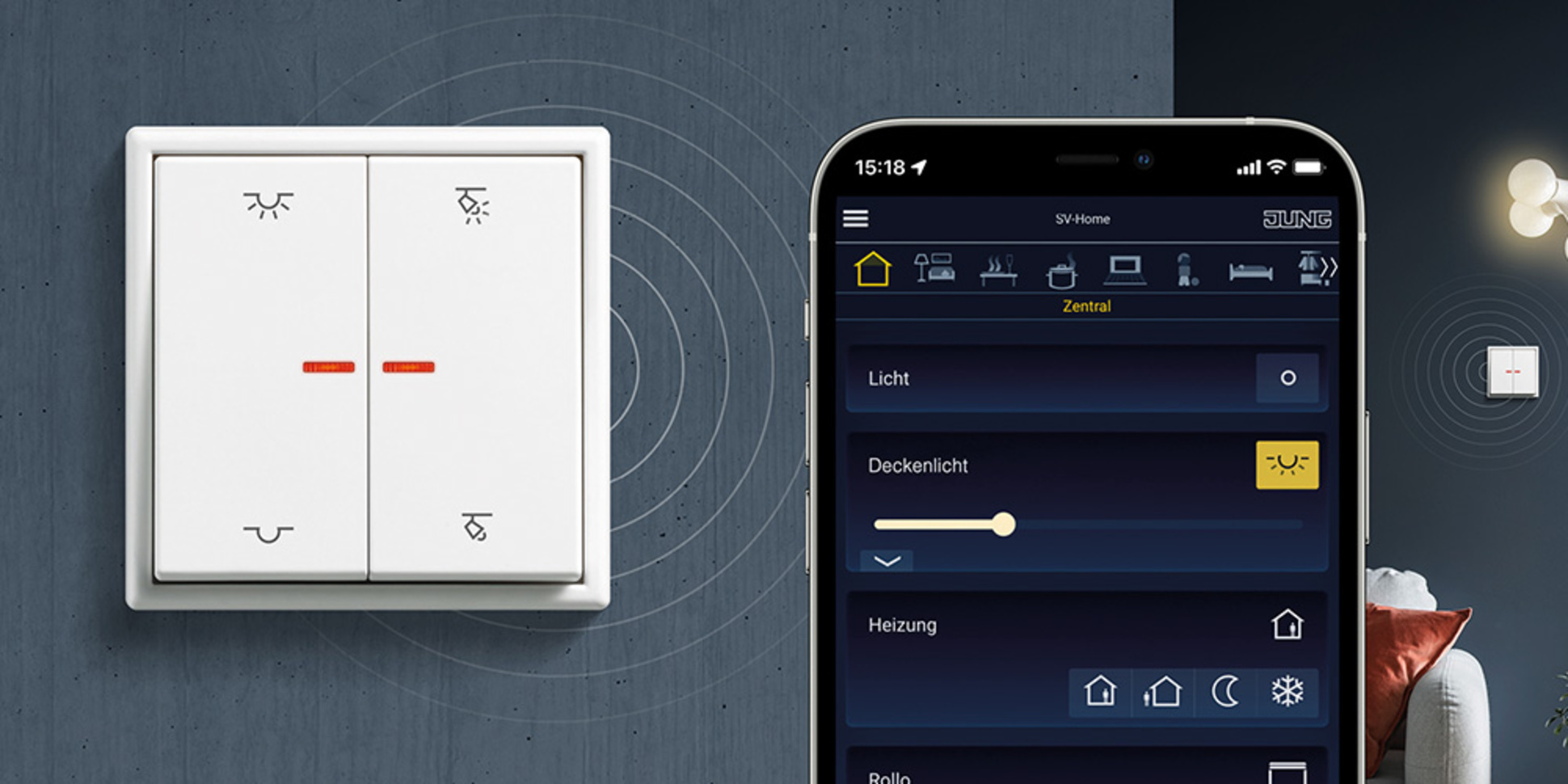 KNX RF Taster bei Elektrobau Izzy in Frankfurt am Main